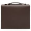 Borsa portadocumenti Hermès  Sac à dépêches modello piccolo  in pelle Evercalf marrone - Detail D7 thumbnail