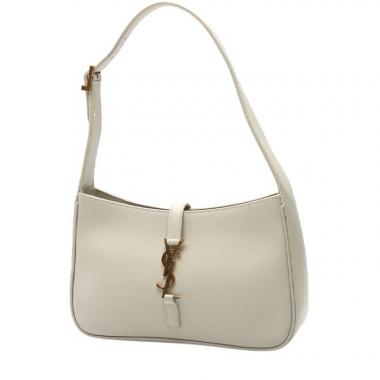 Francoise Medium Satchel Shoulder Bag in White Saint Laurent
