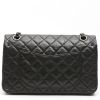 Chanel  Chanel 2.55 shoulder bag  in black quilted leather - Detail D7 thumbnail
