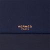 Hermès, play card box, in blue leather, metal, enamelled decor and wooden interior, signed, from the 1960's - Detail D3 thumbnail