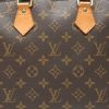 Borsa Louis Vuitton  Alma in tela monogram marrone e pelle naturale - Detail D1 thumbnail
