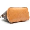 Louis Vuitton  Alma handbag  in brown monogram canvas  and natural leather - Detail D4 thumbnail