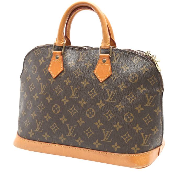 Louis Vuitton Monogram Small Alma Messenger Bag BB Brown