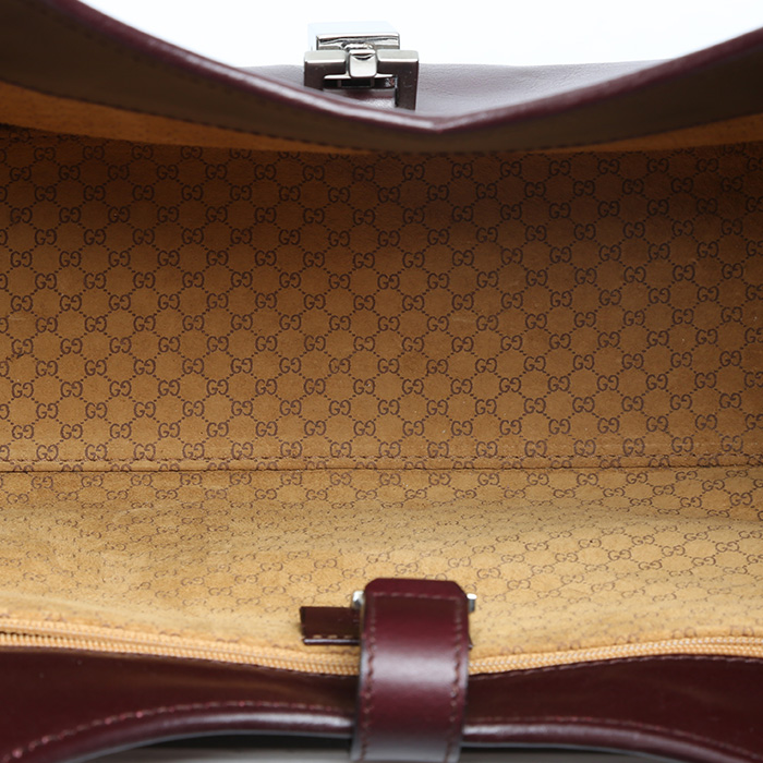 Sac à main Gucci   en cuir lisse bordeaux - Detail D2