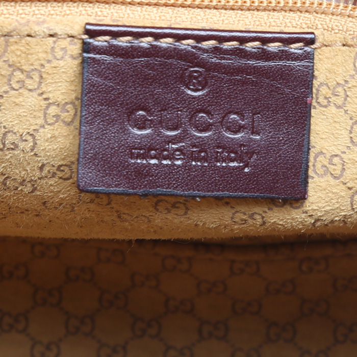 Sac à main Gucci   en cuir lisse bordeaux - Detail D3