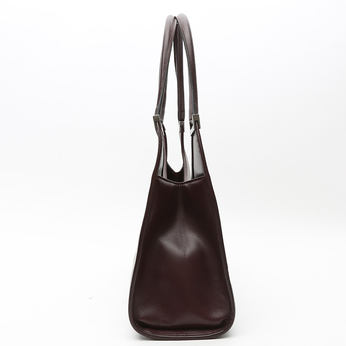 Borsa Gucci   in pelle liscia bordeaux - Detail D6