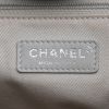 Shopping bag Chanel  Deauville in tela tricolore beige nera e blu e pelle blu marino - Detail D6 thumbnail