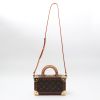 Louis Vuitton  Valisette Tresor trunk  in brown monogram canvas  and natural leather - Detail D8 thumbnail