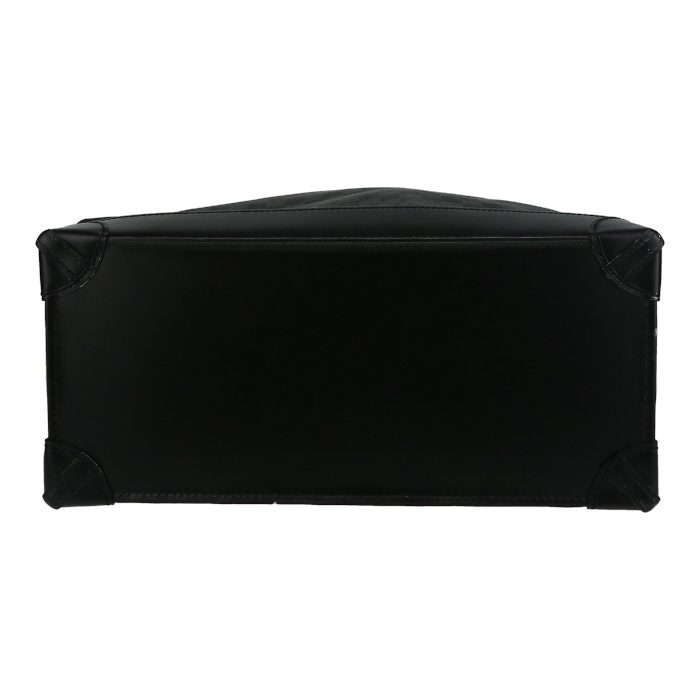 Sac de week end Louis Vuitton  Steamer Bag en toile damier graphite et cuir noir - Detail D4