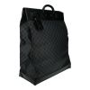 Bolso de fin de semana Louis Vuitton  Steamer Bag en lona a cuadros y cuero negro - Detail D6 thumbnail