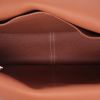 Hermès  Halzan shoulder bag  in gold togo leather - Detail D8 thumbnail