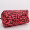 Bolso de mano Louis Vuitton  Speedy Editions Limitées en lona Monogram marrón y rosa y cuero natural - Detail D4 thumbnail