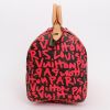 Louis Vuitton  Speedy Editions Limitées handbag  in brown and pink monogram canvas  and natural leather - Detail D5 thumbnail