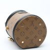 Louis Vuitton  Cannes handbag  in brown monogram canvas  and black leather - Detail D4 thumbnail