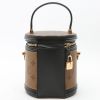 Louis Vuitton  Cannes handbag  in brown monogram canvas  and black leather - Detail D6 thumbnail