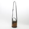 Louis Vuitton  Cannes handbag  in brown monogram canvas  and black leather - Detail D7 thumbnail