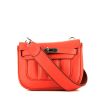 Hermès  Berline handbag  in red Swift leather - 360 thumbnail