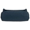 Bolso de mano Bottega Veneta  Olimpia en cuero trenzado azul - Detail D1 thumbnail