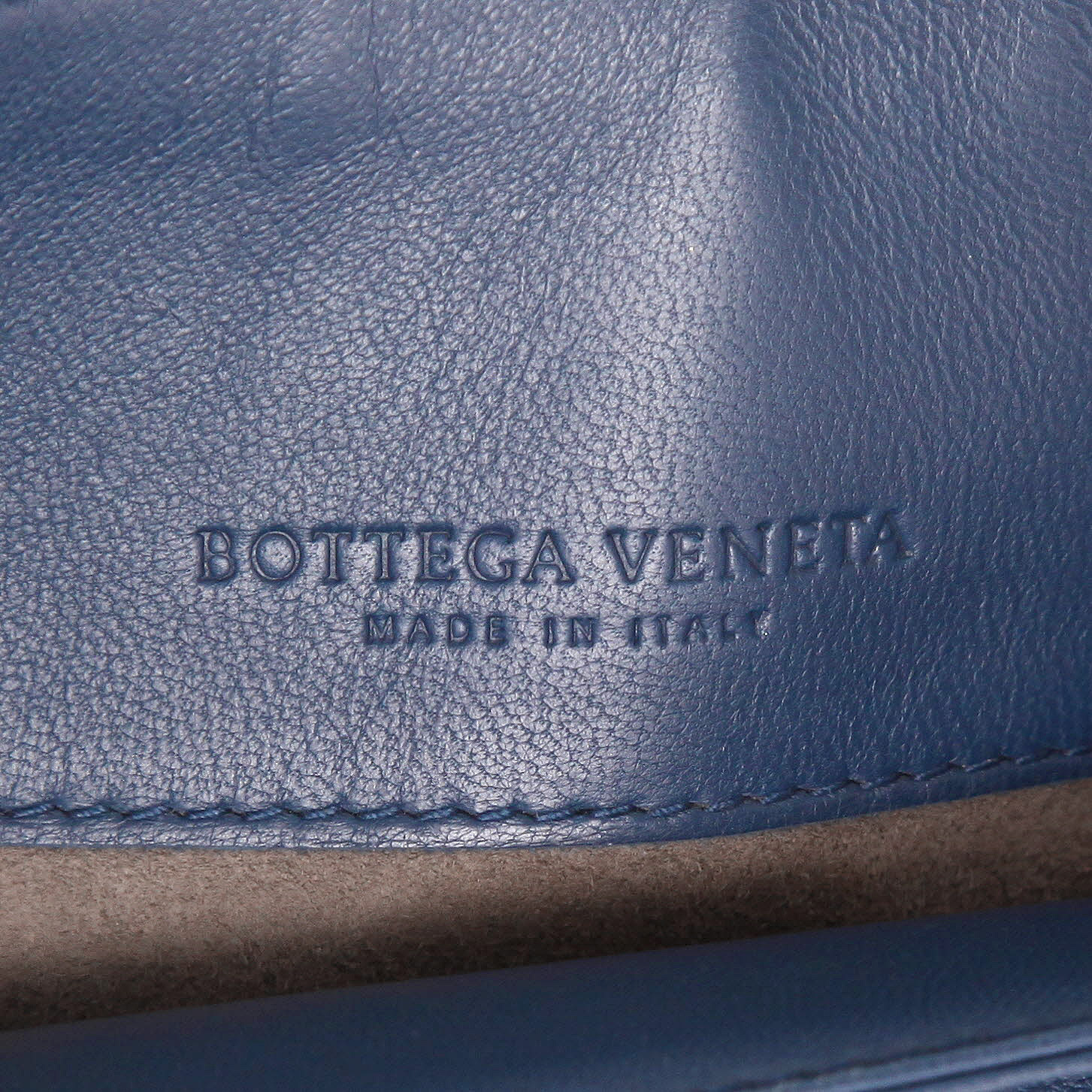 Borsa Bottega Veneta  Olimpia in pelle intrecciata blu - Detail D2