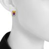 Paire de boucles d'oreilles H. Stern Rainbow en or jaune, diamant et pierres de couleurs - Detail D1 thumbnail