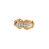 Vintage   1950's ring in platinium, yellow gold and diamonds - 00pp thumbnail