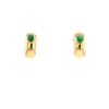 Chaumet Anneau earrings for non pierced ears in yellow gold and emerald - 360 thumbnail