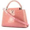 Sac à main Louis Vuitton  Capucines moyen modèle  en alligator rose - 00pp thumbnail