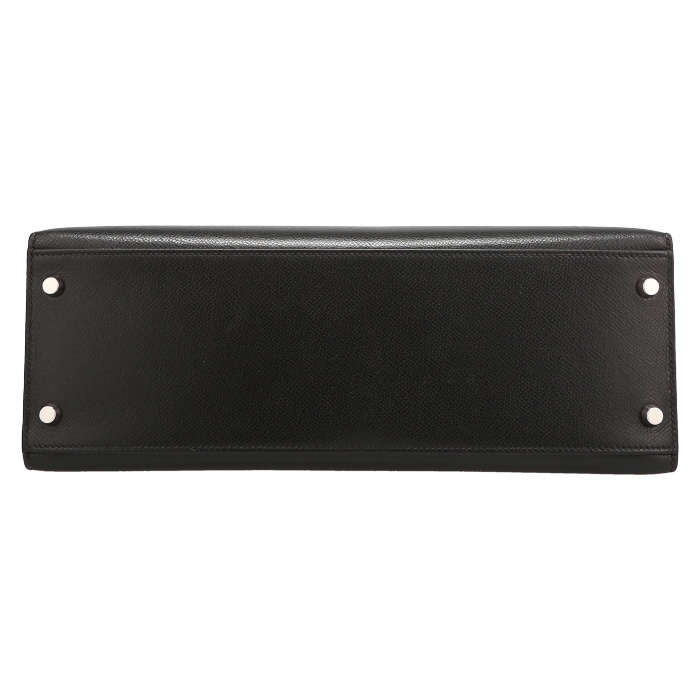 Sac à main Hermès  Kelly 32 cm en cuir epsom noir - Detail D4