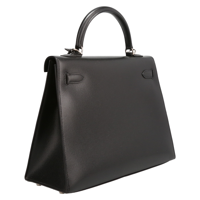 Hermès  Kelly 32 cm handbag  in black epsom leather - Detail D6