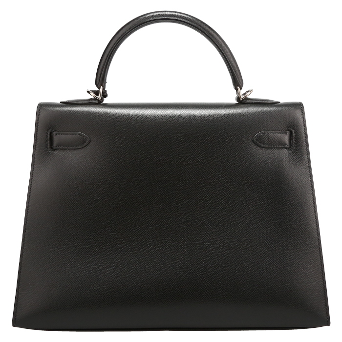 Borsa Hermès  Kelly 32 cm in pelle Epsom nera - Detail D7
