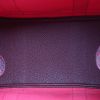 Sac cabas Hermès  Garden en toile rose et cuir bordeaux - Detail D2 thumbnail