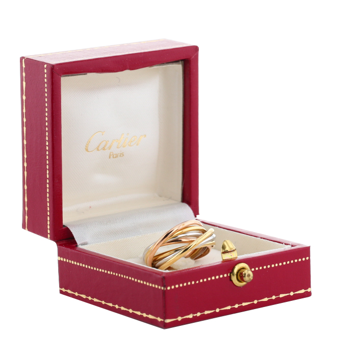 Cartier Trinity Semainier ring in 3 golds - Detail D2