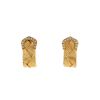 Open Cartier C de Cartier earrings in yellow gold and diamonds - 00pp thumbnail