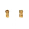 Paire de boucles d'oreilles ouverte Cartier C de Cartier en or jaune et diamants - 360 thumbnail
