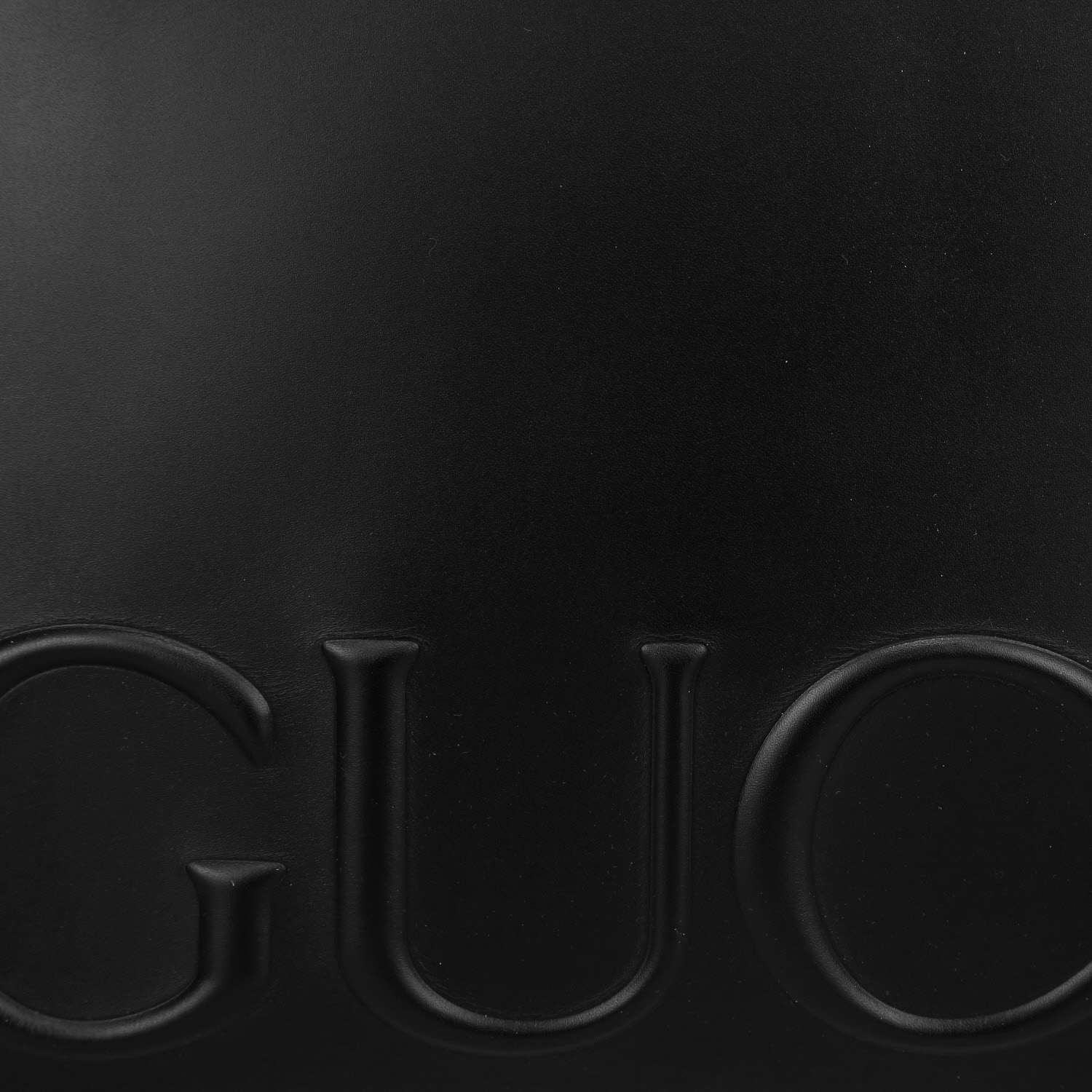 Gucci   shopping bag  in black leather - Detail D1