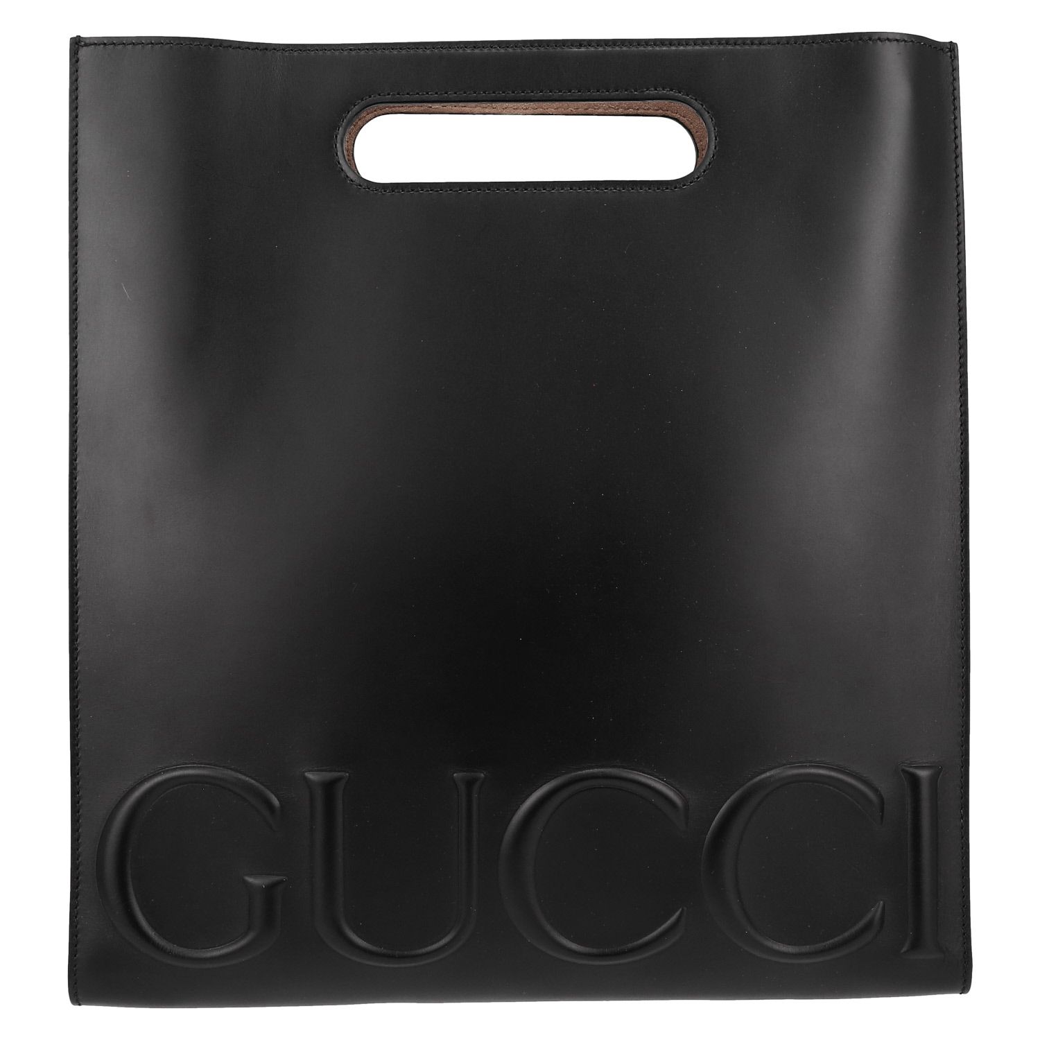 Sac cabas Gucci   en cuir noir - Detail D2
