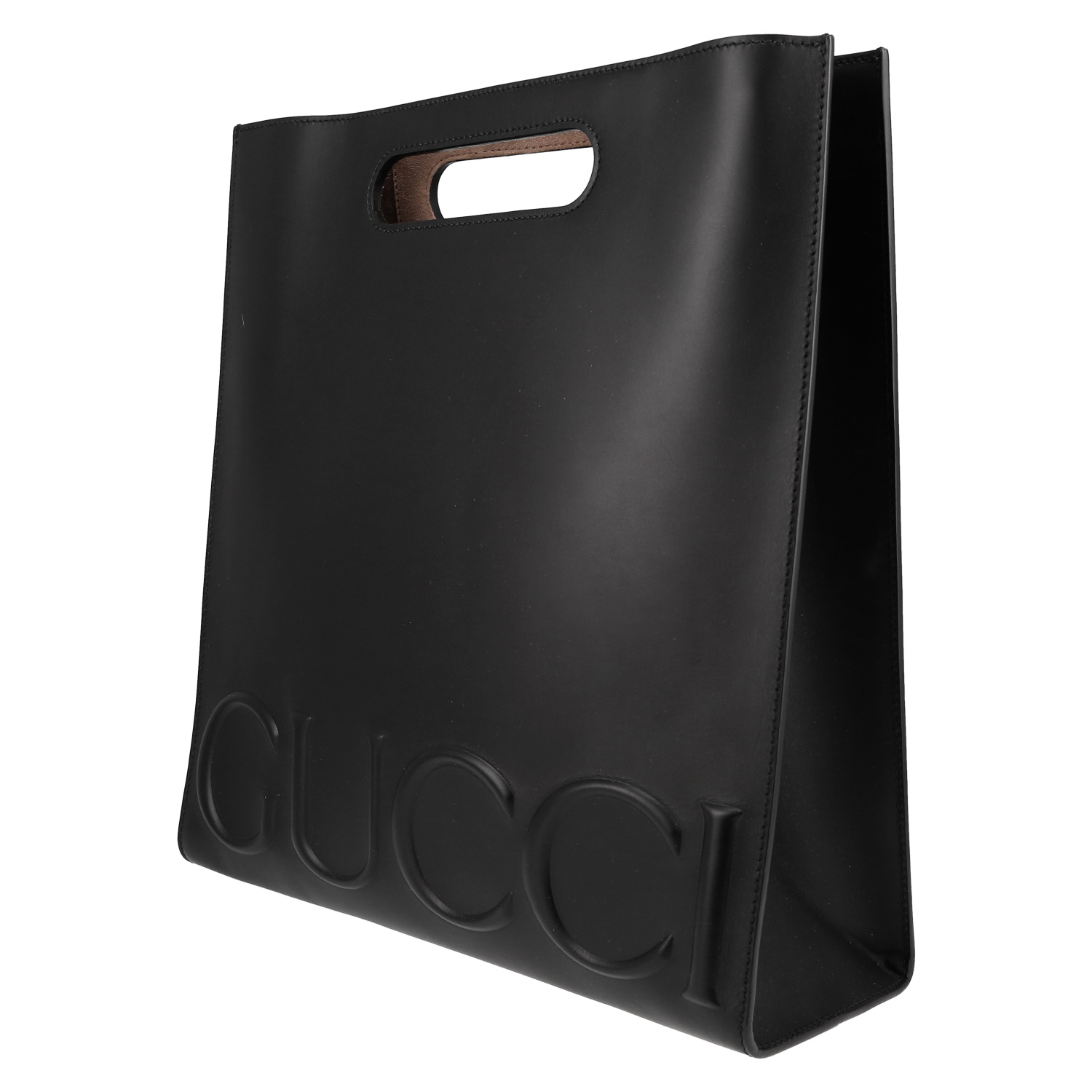 Shopping bag Gucci   in pelle nera - Detail D3
