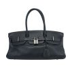 Hermès  Birkin Shoulder bag worn on the shoulder or carried in the hand  in navy blue leather taurillon clémence - Detail D2 thumbnail