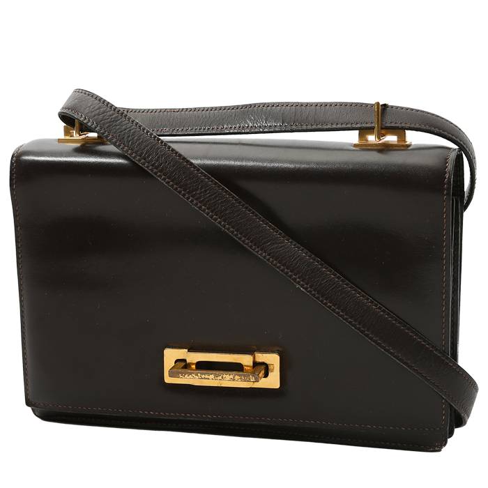 Borsa Hermès  Vintage in pelle box marrone - 00pp