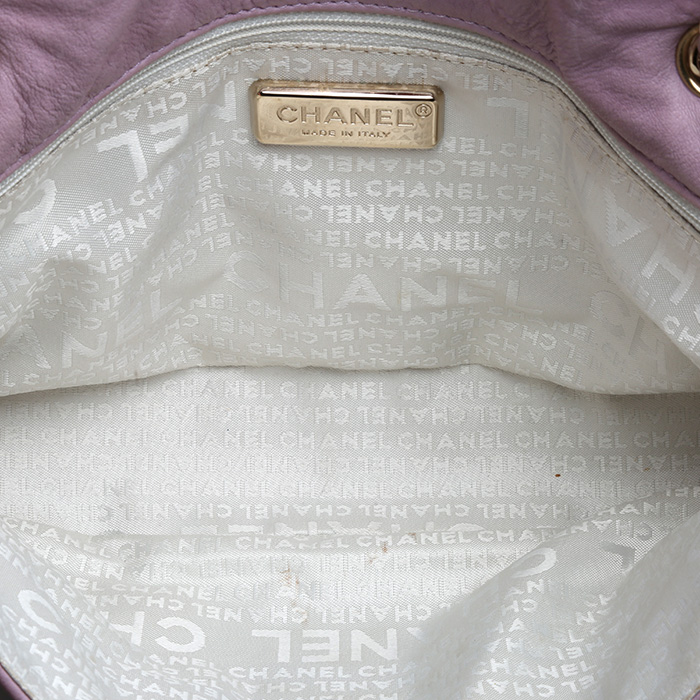 Borsa Chanel   in pelle trapuntata rosa polvere - Detail D2