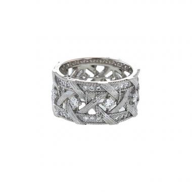 Dior - Rose des Vents Ring White Gold and Diamonds - Size 53 - Women Jewelry