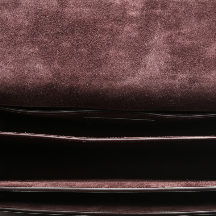 Saint Laurent  Sunset shoulder bag  in brown leather - Detail D2