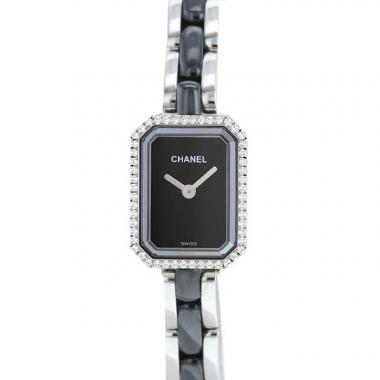 Reloj Chanel Premiere Joaillerie de acero y cerámica negra Ref : H2163 Circa 2010