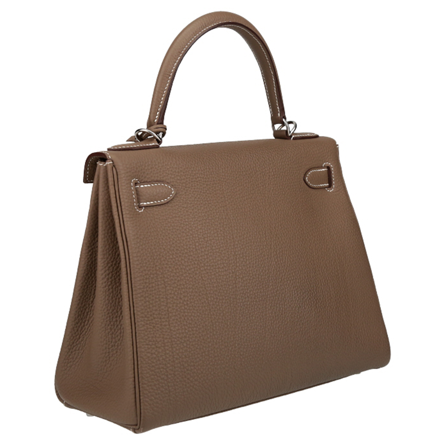 Sac à main Hermès  Kelly 28 cm en cuir togo étoupe - Detail D6