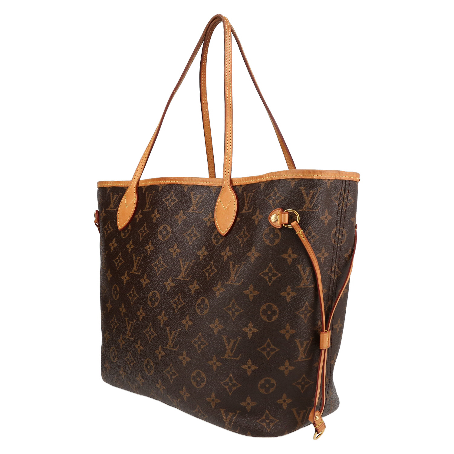 Shopping bag Louis Vuitton  Neverfull Editions Limitées modello medio  in tela monogram e pelle naturale - Detail D5