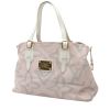 Shopping bag Louis Vuitton  Tahitienne in tela rosa e pelle bianca - 00pp thumbnail