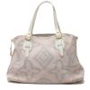 Louis Vuitton  Tahitienne shopping bag  in pink canvas  and white leather - Detail D7 thumbnail