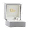 Twisted Dior Rose des vents ring in white gold, mother of pearl and diamond - Detail D2 thumbnail