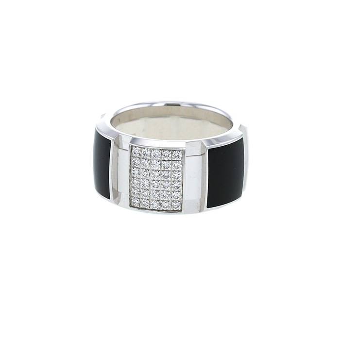 Chaumet Class One ring in white gold, lacquer and diamonds