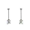 Paire de pendants d'oreilles Fred Baie des Anges en or blanc, perles de culture et diamants - 00pp thumbnail